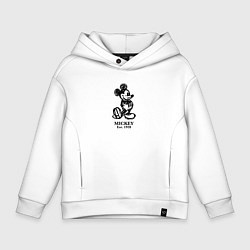 Толстовка оверсайз детская Mickey classic: origin 1928, цвет: белый