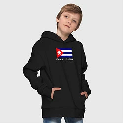 Толстовка оверсайз детская Free Cuba, цвет: черный — фото 2