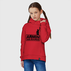 Толстовка оверсайз детская Armin van buuren, цвет: красный — фото 2