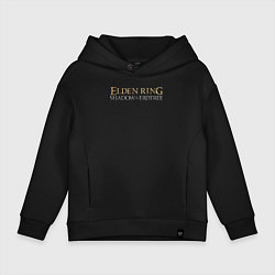 Толстовка оверсайз детская Elden ring shadow of the erdtree logo, цвет: черный