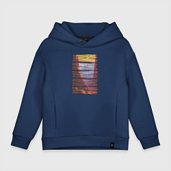 Толстовка оверсайз детская Поиски вершин, цвет: тёмно-синий
