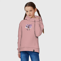 Толстовка оверсайз детская Марни - Pokemon Sword and Shield, цвет: пыльно-розовый — фото 2