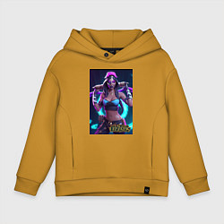 Толстовка оверсайз детская League of Legends Akali Kda, цвет: горчичный