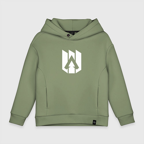 Детское худи оверсайз Стилизованный логотип Апекс Легенд / Авокадо – фото 1