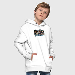 Толстовка оверсайз детская Beatles beagles, цвет: белый — фото 2