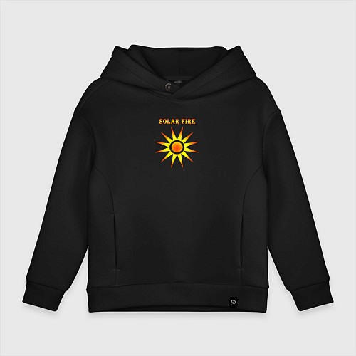 Детское худи оверсайз Solar Fire / Черный – фото 1