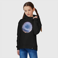 Толстовка оверсайз детская Небо 029, цвет: черный — фото 2