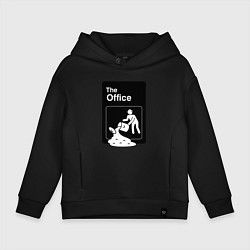 Толстовка оверсайз детская Суп и офис, цвет: черный