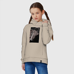 Толстовка оверсайз детская Ведьма и чудовище Ашаф, цвет: миндальный — фото 2