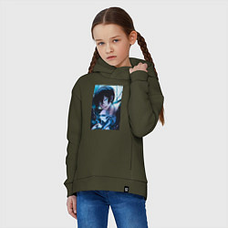 Толстовка оверсайз детская Ванитас мемуар, цвет: хаки — фото 2
