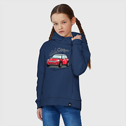 Толстовка оверсайз детская Mini Cooper, цвет: тёмно-синий — фото 2