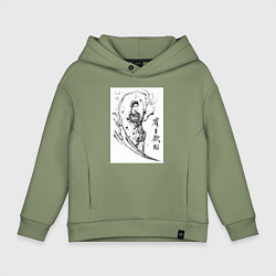 Толстовка оверсайз детская Паразит: Учение о жизни Синъити Идзуми, цвет: авокадо