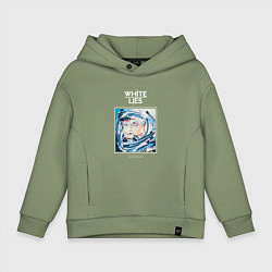 Толстовка оверсайз детская White Lies - Big TV new merch, цвет: авокадо