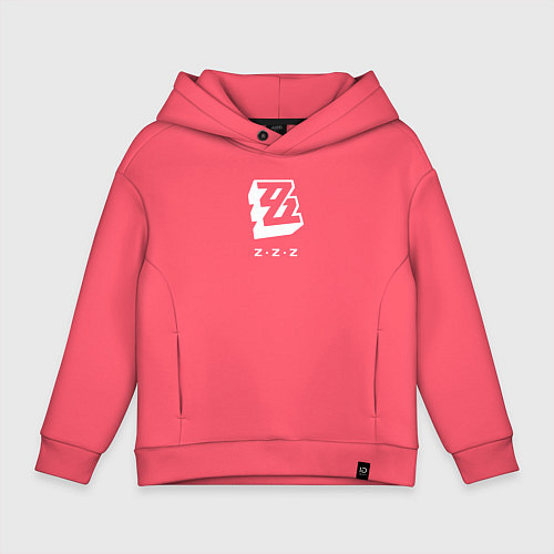 Детское худи оверсайз Zenless Zone Zero logo / Коралловый – фото 1