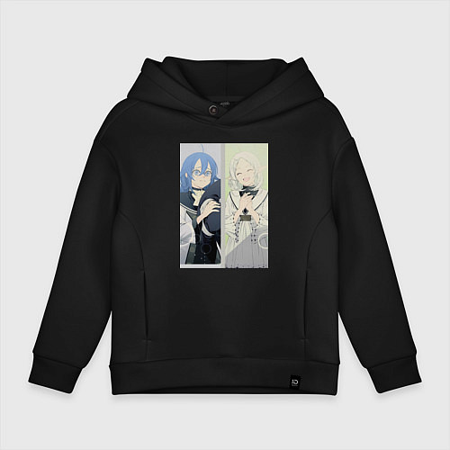 Детское худи оверсайз Реинкарнация безработного Рокси Мигурдия Сильфиетт / Черный – фото 1