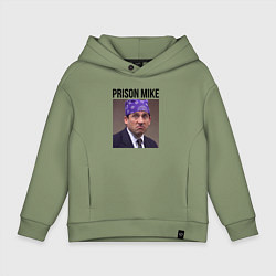 Толстовка оверсайз детская Prison mike Michael Scott - офис, цвет: авокадо