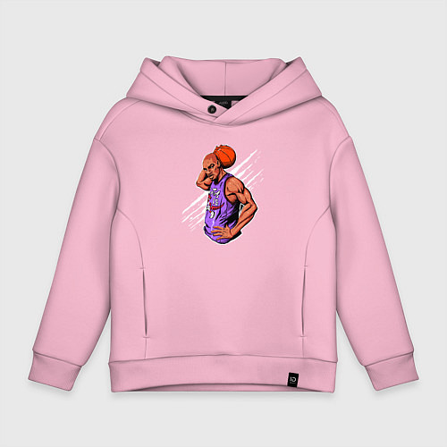 Детское худи оверсайз Vince Carter dunker / Светло-розовый – фото 1