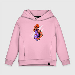 Толстовка оверсайз детская Vince Carter dunker, цвет: светло-розовый