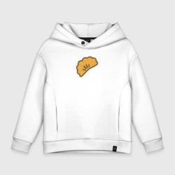 Толстовка оверсайз детская Чебурек, цвет: белый