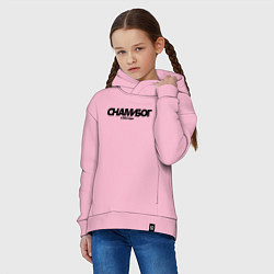 Толстовка оверсайз детская Надпись с нами Бог с 882 года, цвет: светло-розовый — фото 2