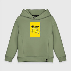 Толстовка оверсайз детская Butter масло, цвет: авокадо