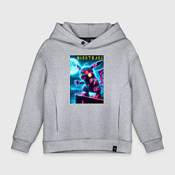 Толстовка оверсайз детская Pikachu - nightmare, цвет: меланж