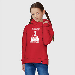 Толстовка оверсайз детская In my arms белый, цвет: красный — фото 2