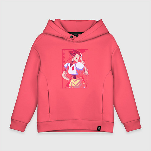 Детское худи оверсайз Hunter x Hunter Hisoka Morow / Коралловый – фото 1