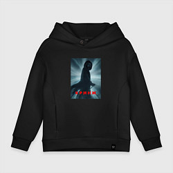 Толстовка оверсайз детская Крик мем, цвет: черный