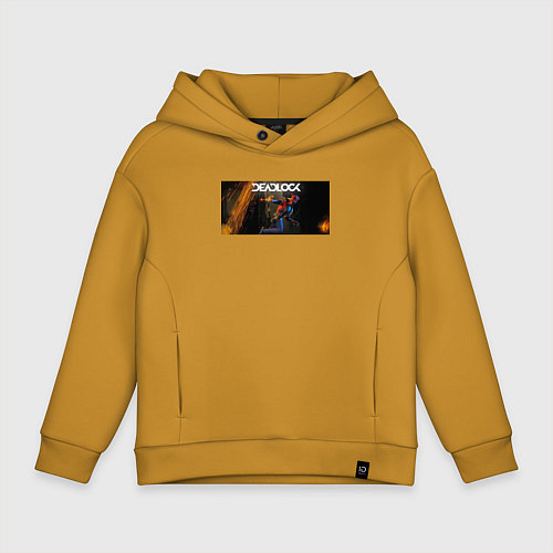 Детское худи оверсайз Deadlock Infernus / Горчичный – фото 1
