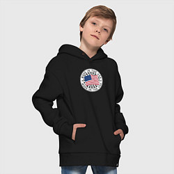Толстовка оверсайз детская Made in the USA, цвет: черный — фото 2