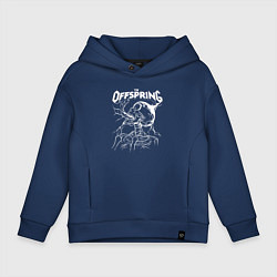 Толстовка оверсайз детская The offspring - Supercharged, цвет: тёмно-синий