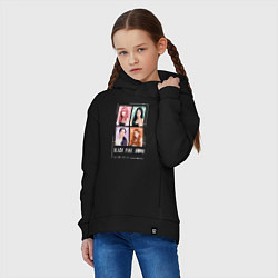 Толстовка оверсайз детская Blackpink 4 colors, цвет: черный — фото 2