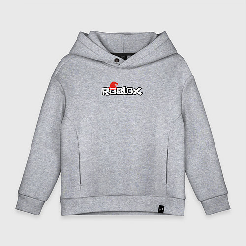 Детское худи оверсайз Роблокс - Новый год / Меланж – фото 1