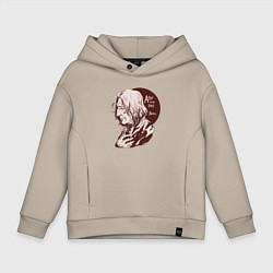 Толстовка оверсайз детская Северус Снегг, цвет: миндальный