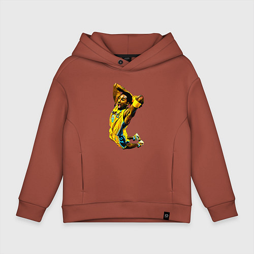 Детское худи оверсайз Kobe Bryant dunk / Кирпичный – фото 1