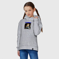 Толстовка оверсайз детская Моя любимая рыба, цвет: меланж — фото 2