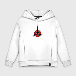 Толстовка оверсайз детская Klingon, цвет: белый