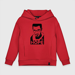 Толстовка оверсайз детская Gordon Freeman - надежда, цвет: красный