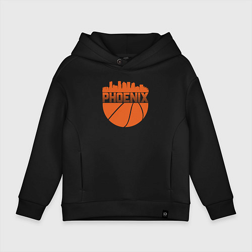 Детское худи оверсайз Phoenix basketball / Черный – фото 1