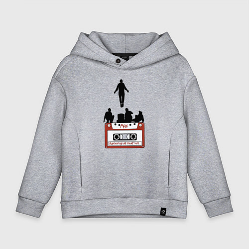 Детское худи оверсайз Очень странные дела - Макс / Меланж – фото 1