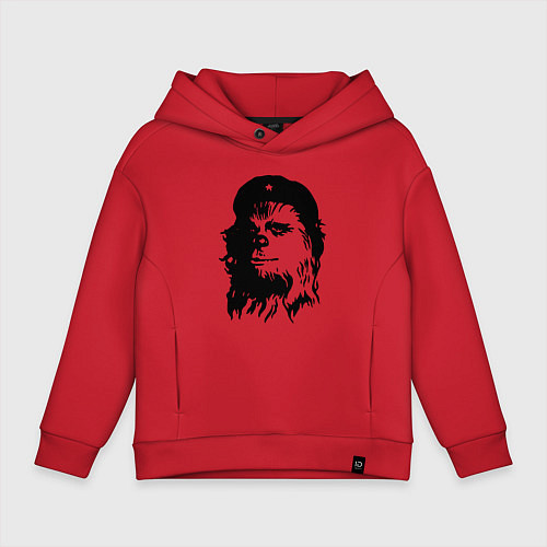 Детское худи оверсайз Star wars - Chewie Guevara / Красный – фото 1