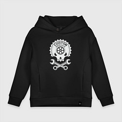 Толстовка оверсайз детская Индивидуальное обслуживание, цвет: черный