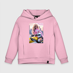 Детское худи оверсайз Barbie racing - Kawasaki Ninja