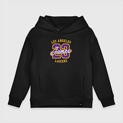 Толстовка оверсайз детская Lebron James Lakers, цвет: черный