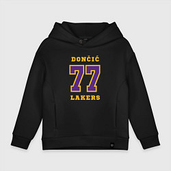 Толстовка оверсайз детская Лейкерс - Дончич, цвет: черный