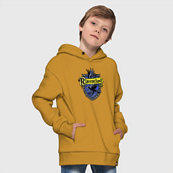 Толстовка оверсайз детская Ravenclaw emblem, цвет: горчичный — фото 2