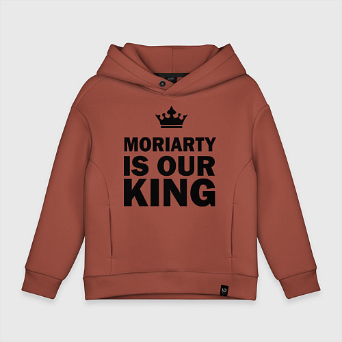 Детское худи оверсайз Moriarty is our king / Кирпичный – фото 1