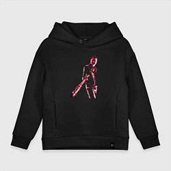 Толстовка оверсайз детская Ниган с Люсиль, цвет: черный