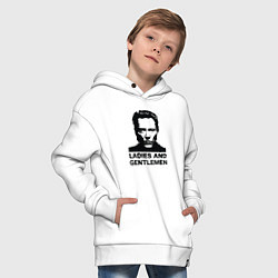 Толстовка оверсайз детская Кристофер Уокен, цвет: белый — фото 2